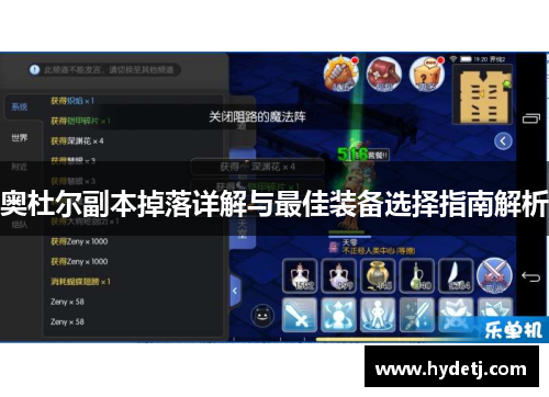 奥杜尔副本掉落详解与最佳装备选择指南解析
